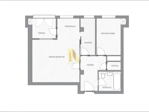 Rent, two bedroom apartment, 51m², Bulevar Oslobodjenja, Novi Sad Sve Podlokacije - image 13