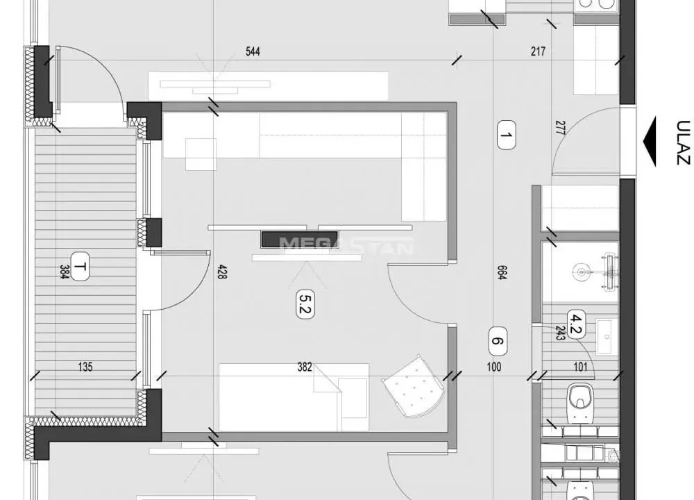 Sale, three bedroom apartment, 77m², Zvezdara Sve Podlokacije, Beograd