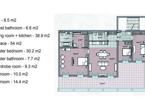 Prodaja, trosoban stan, 158m², Đenovići, Herceg Novi - image 3