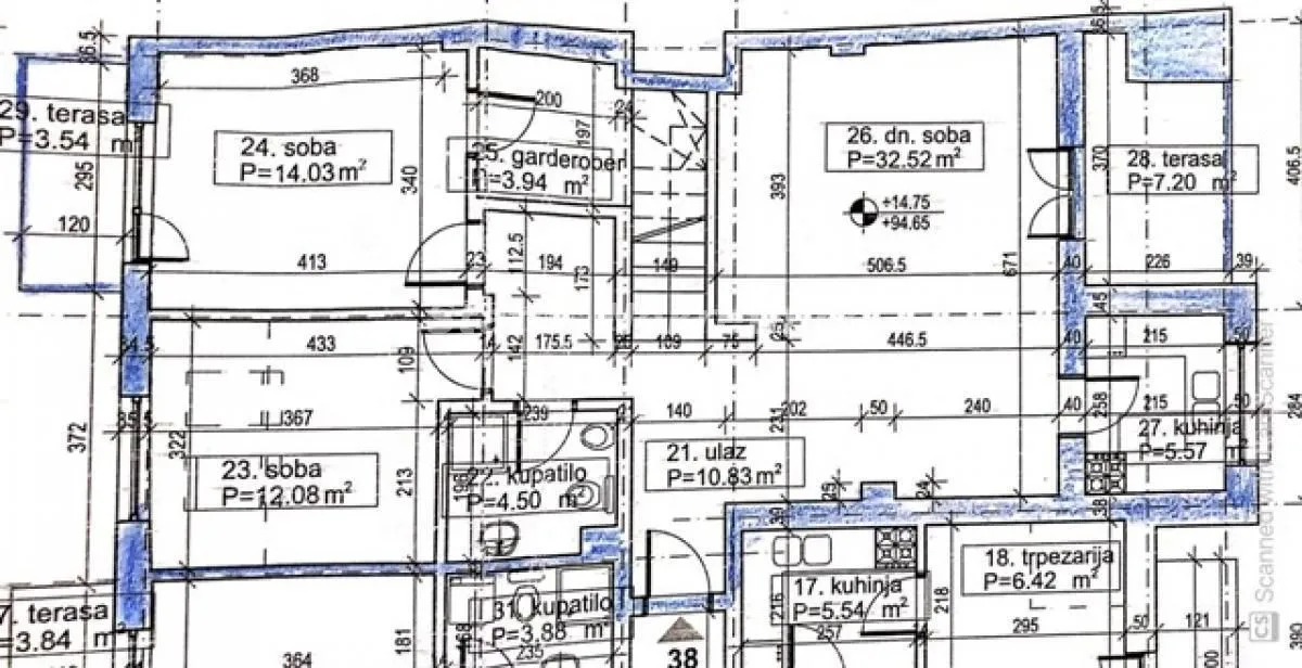 Prodaja, četvorosoban stan, 134m², Grbavica, Novi Sad Sve Podlokacije