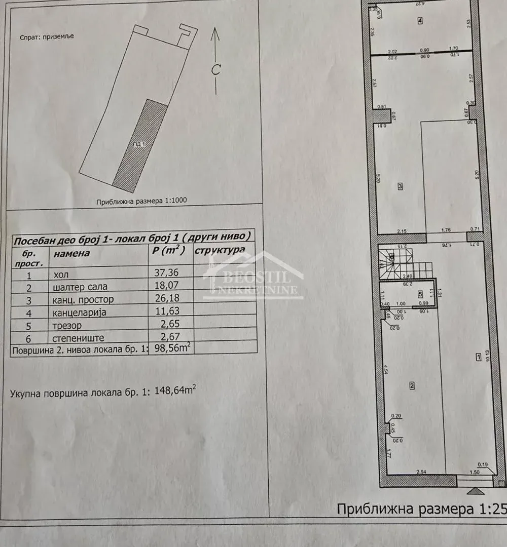 Rent, office space, 138m², Centar, Smederevo