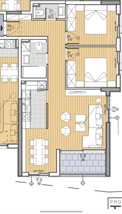 Prodaja, dvosoban stan, 67m², Budva, Crna Gora