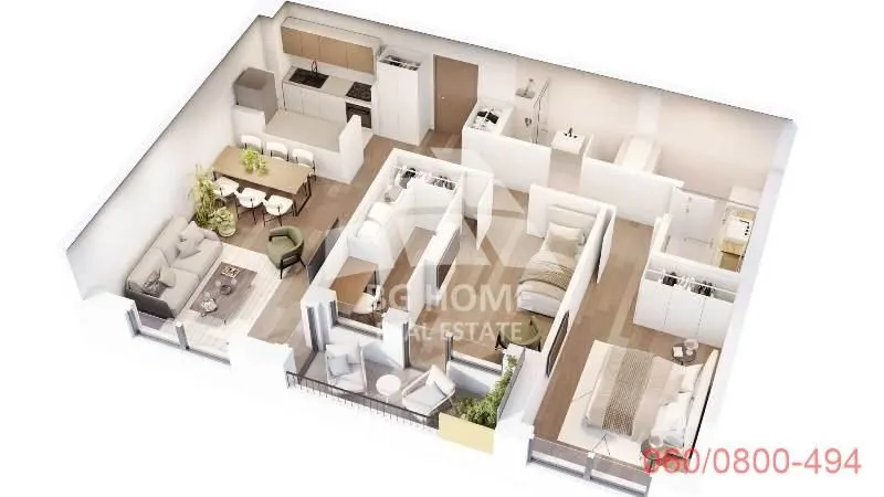 Sale, three bedroom apartment, 77m², Zvezdara Sve Podlokacije, Beograd