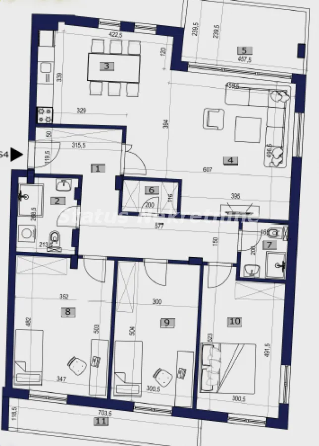 Prodaja, četvorosoban stan, 132m², Petrovaradin, Novi Sad