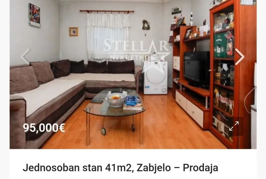 Prodaja, stan, 41m², Zabjelo, Podgorica