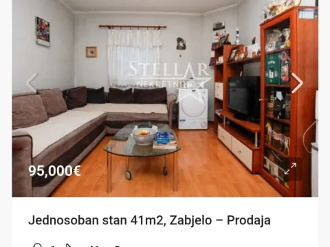 Prodaja, stan, 41m², Zabjelo, Podgorica - image 1