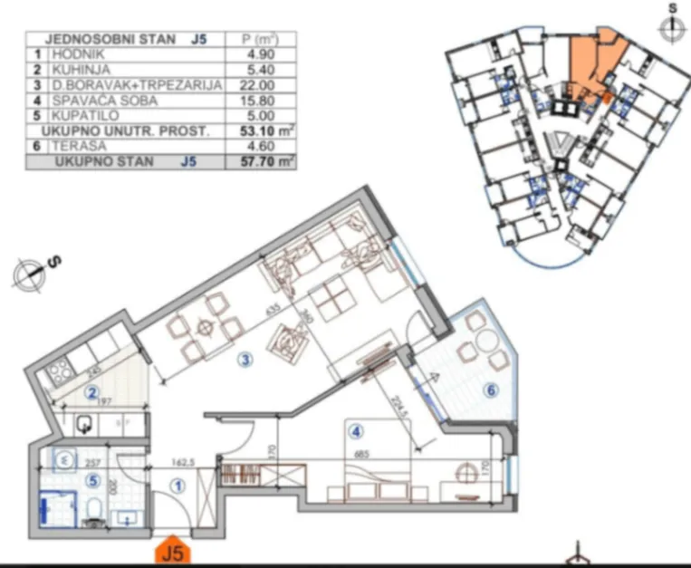Prodaja, stan, 57m², Zagorič, Podgorica