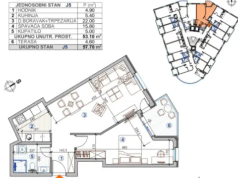 Sale, apartment, 57m², Zagorič, Podgorica - image 2