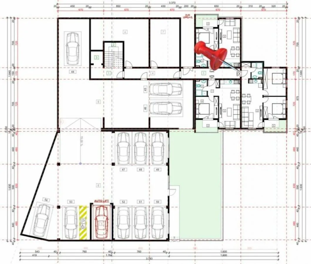 Sale, two bedroom apartment, 56m², Budva, Crna Gora