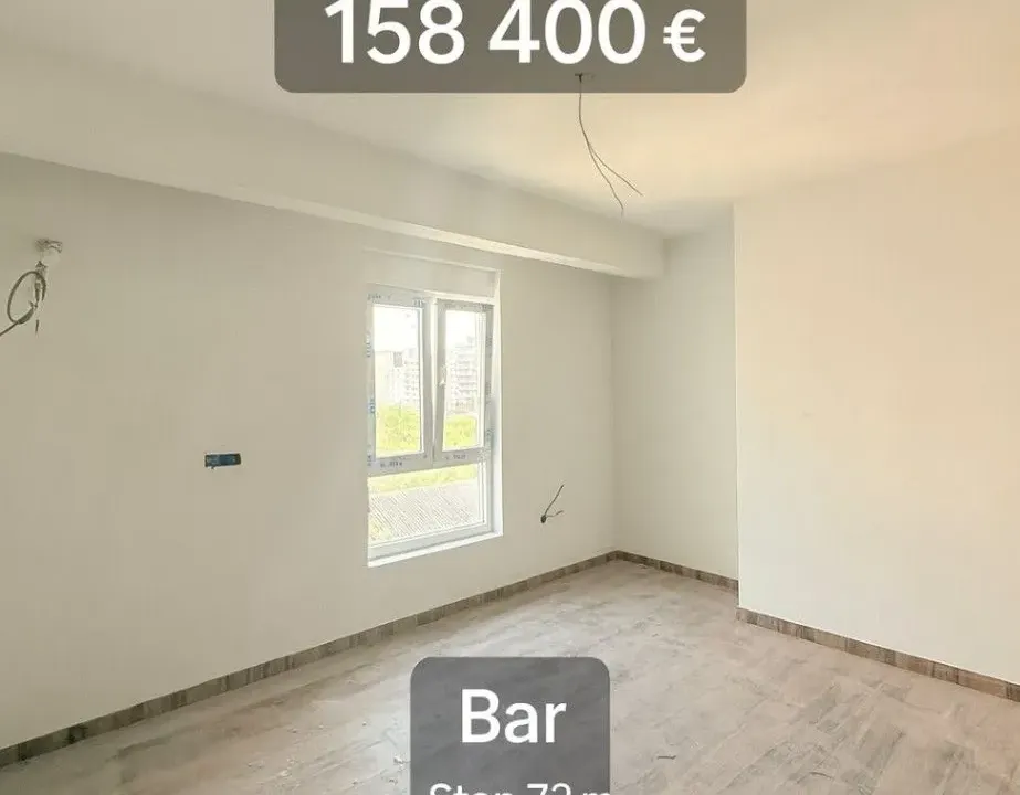 Sale, two bedroom apartment, 72m², Ilino, Bar