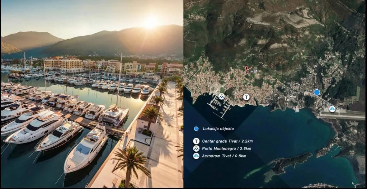 Sale, two bedroom apartment, 72m², Centar, Tivat