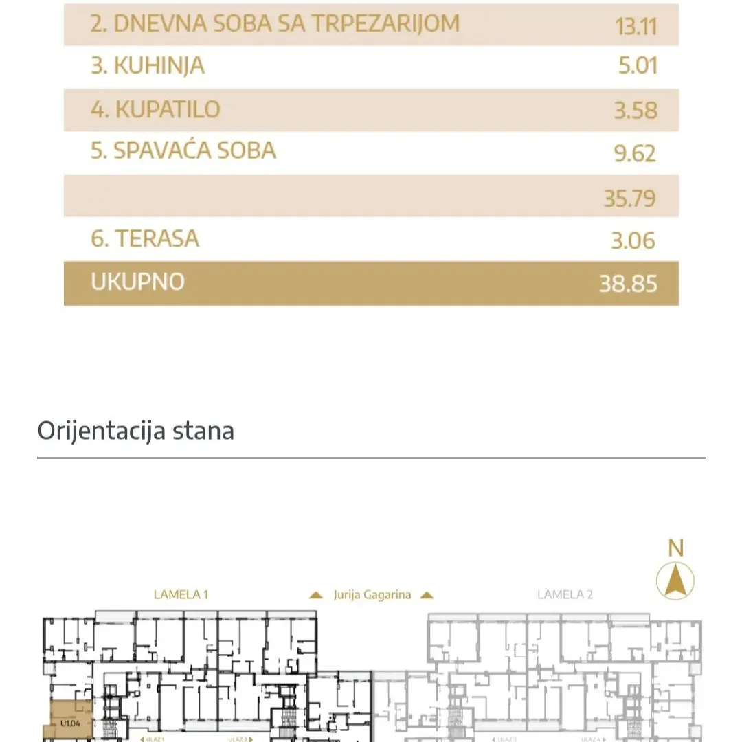 Sale, two bedroom apartment, 39m², Novi Beograd Blok 25, Novi Beograd Sve Podlokacije