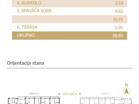 Sale, two bedroom apartment, 39m², Novi Beograd Blok 25, Novi Beograd Sve Podlokacije - image 8