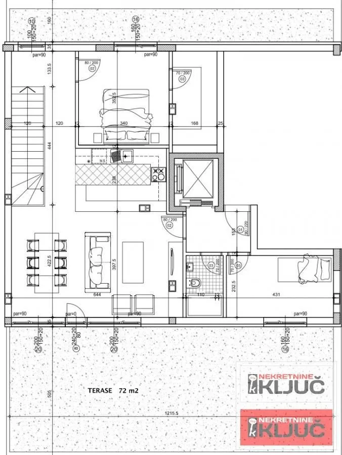 Sale, apartment, 119m², Telep, Novi Sad Sve Podlokacije