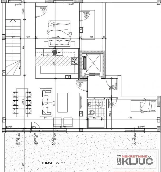 Prodaja, stan, 119m², Telep, Novi Sad Sve Podlokacije