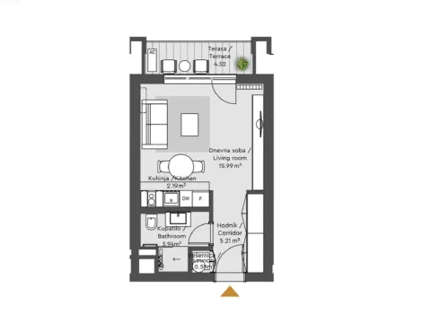 Prodaja, garsonjera, 32m², Beograd Na Vodi, Beograd - image 4