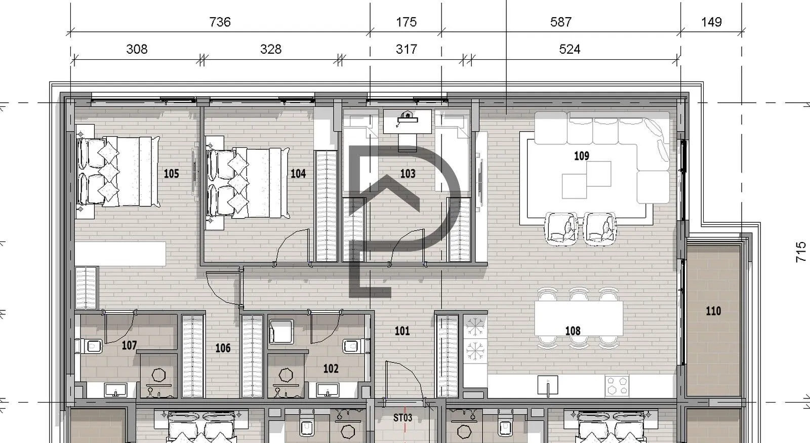 Prodaja, stan, 105m², Donja Gorica, Podgorica