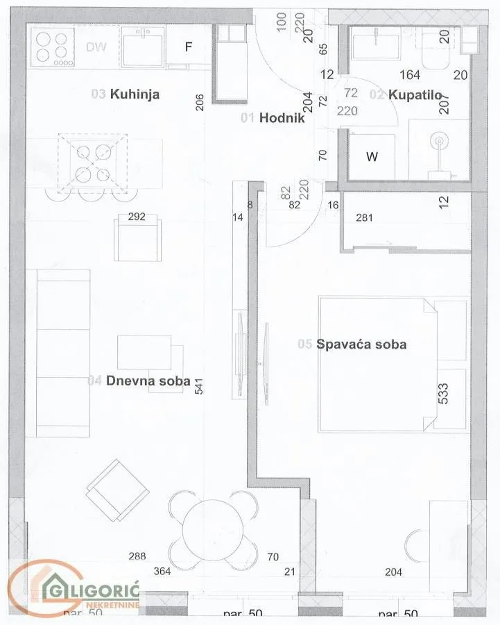 Sale, one bedroom apartment, 42m², Zvezdara Sve Podlokacije, Beograd