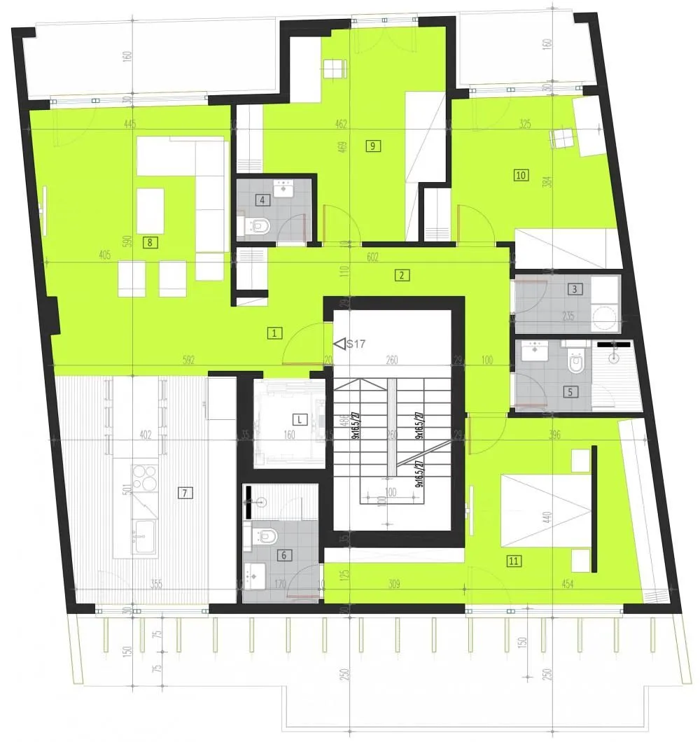 Prodaja, četvorosoban stan, 151m², Crveni Krst, Beograd