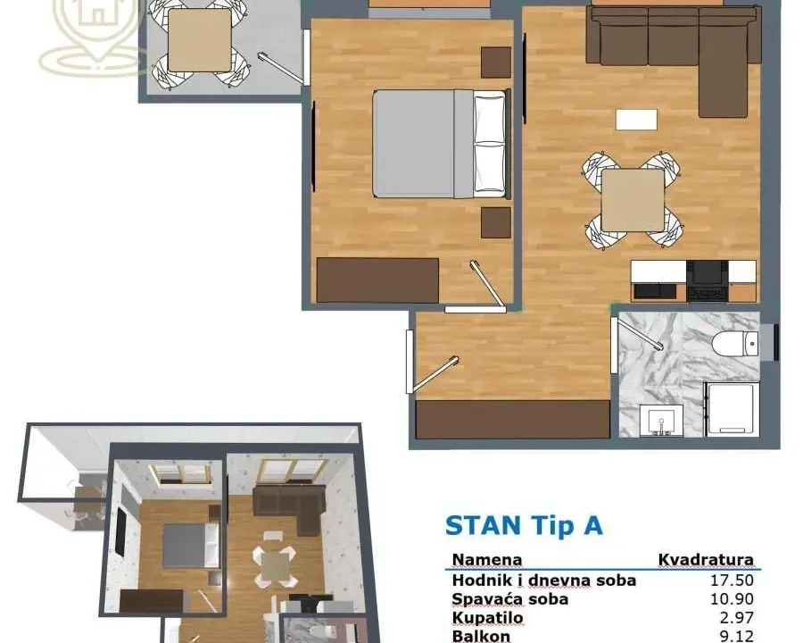 Prodaja, jednosoban stan, 40m², Durlan, Niš