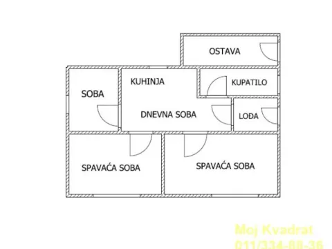 Sale, three bedroom apartment, 54m², Arnajevo, Barajevo