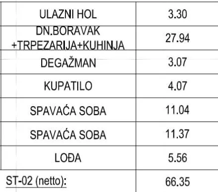 Prodaja, jednosoban stan, 47m², Marići, Tivat