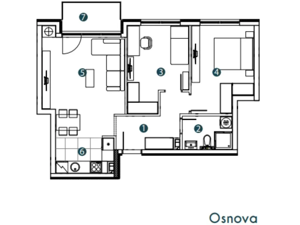 Sale, three bedroom apartment, 60m², Altina, Beograd