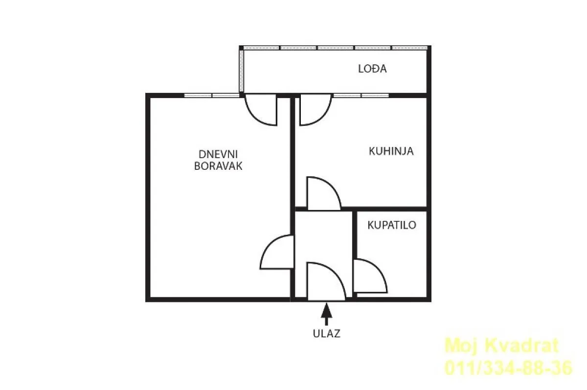 Prodaja, jednosoban stan, 28m², Stari Grad, Beograd
