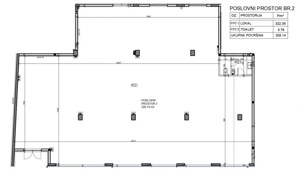 Sale, office space, 328m², Bežanija, Beograd