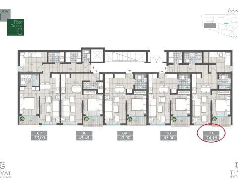 Sale, two bedroom apartment, 74m², Centar, Tivat - image 8