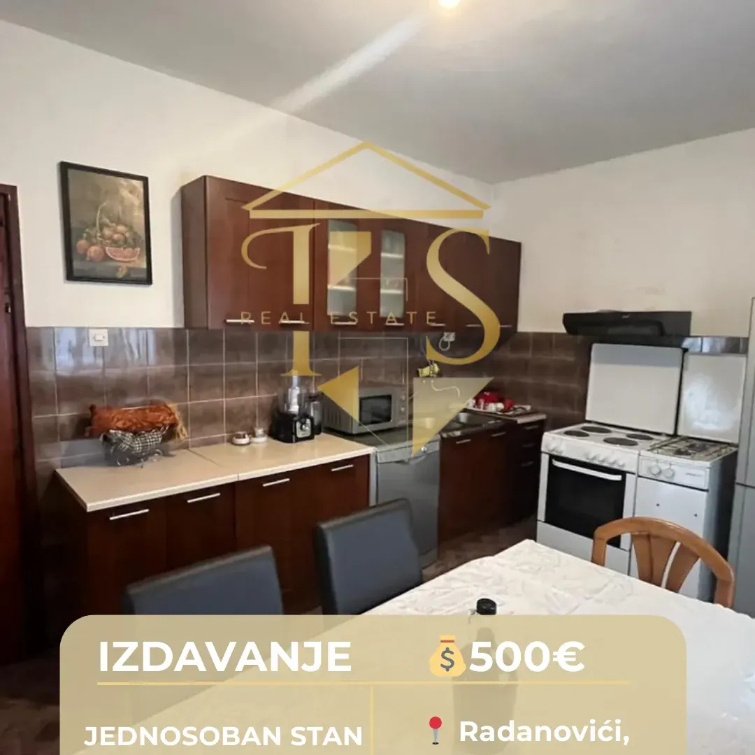 Izdavanje, jednosoban stan, 90m², Radanovići, Kotor