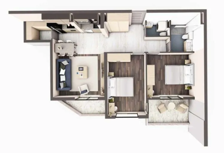 Sale, two bedroom apartment, 74m², Bar, Crna Gora