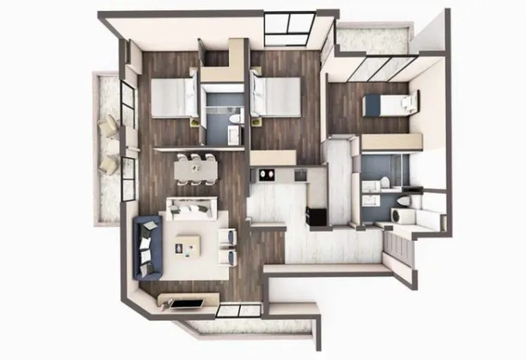 Sale, three bedroom apartment, 113m², Bar, Crna Gora