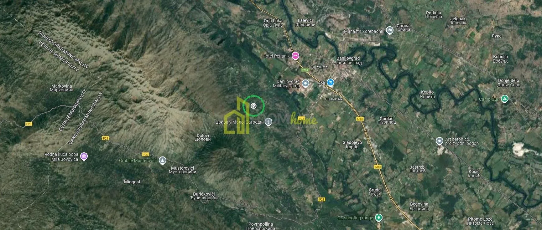 Prodaja, plac, 42349m², Zagreda, Danilovgrad