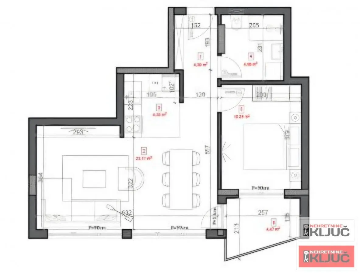 Sale, two bedroom apartment, 50m², Sremska Kamenica, Petrovaradin