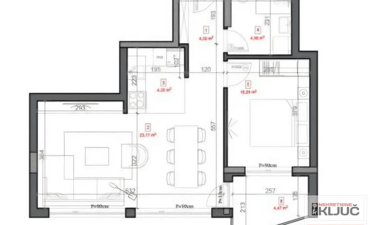 Sale, two bedroom apartment, 50m², Sremska Kamenica, Petrovaradin