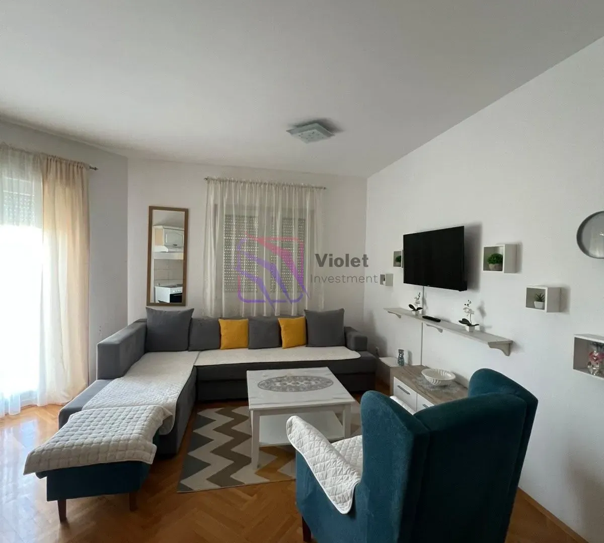 Rent, one bedroom apartment, 45m², Stari Aerodrom, Podgorica