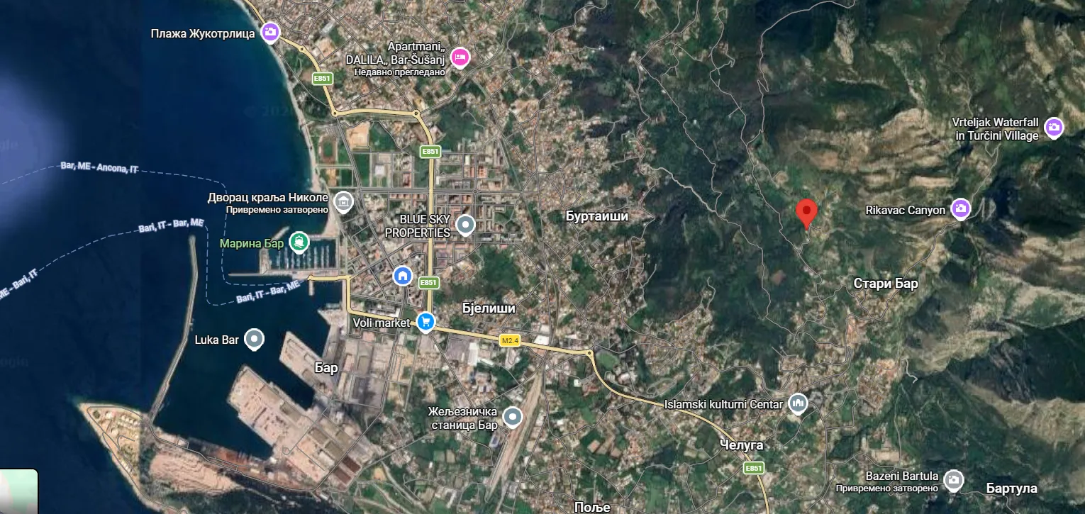 Prodaja, plac, 3000m², Velembusi, Bar