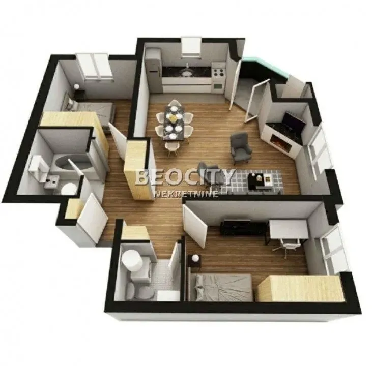 Sale, apartment, 66m², Telep, Novi Sad Sve Podlokacije