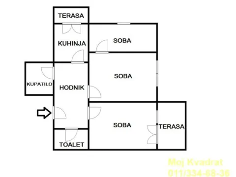 Sale, three bedroom apartment, 70m², Karaburma, Palilula Sve Podlokacije - image 17