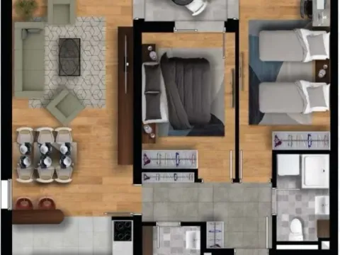 Sale, two bedroom apartment, 72m², New City, Podgorica - image 3