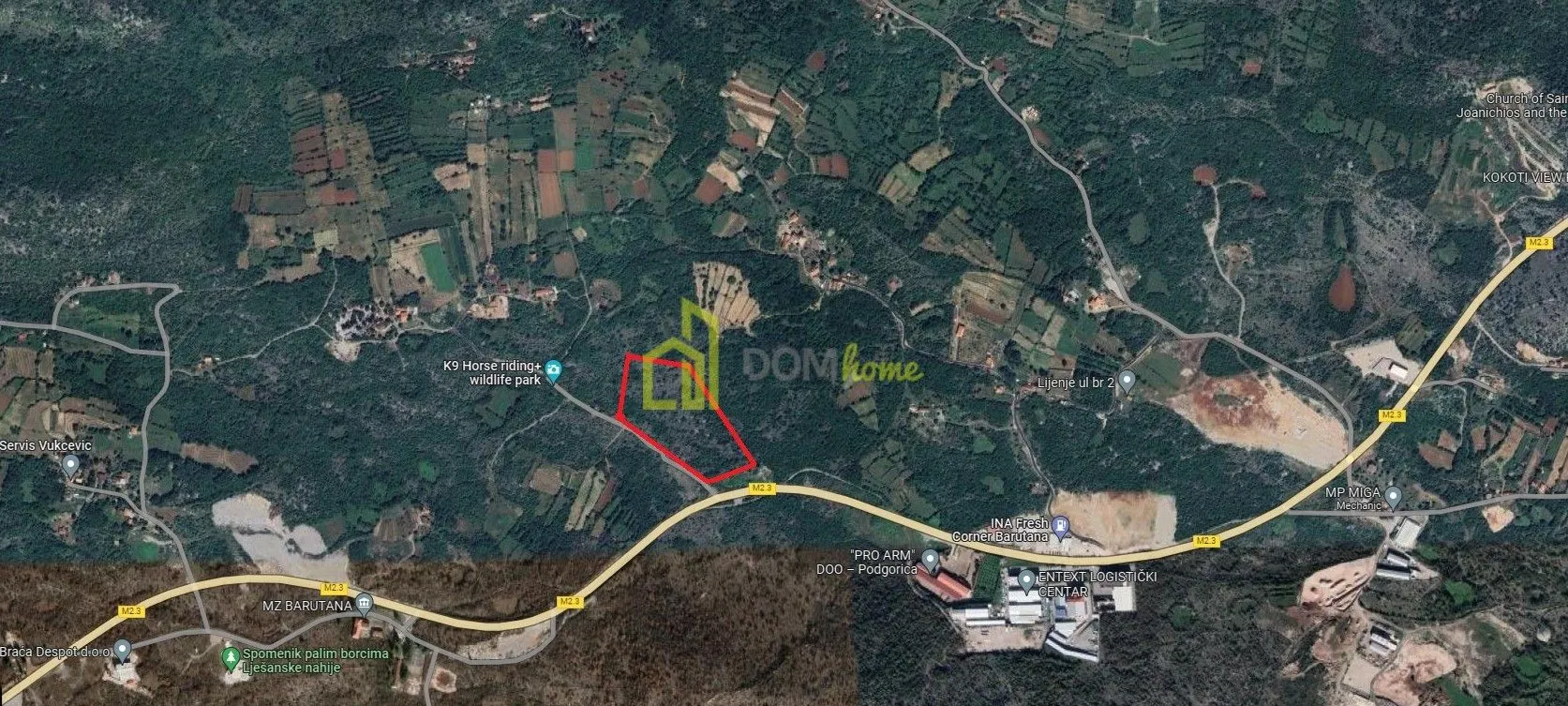 Prodaja, plac, 30414m², Podgorica, Crna Gora
