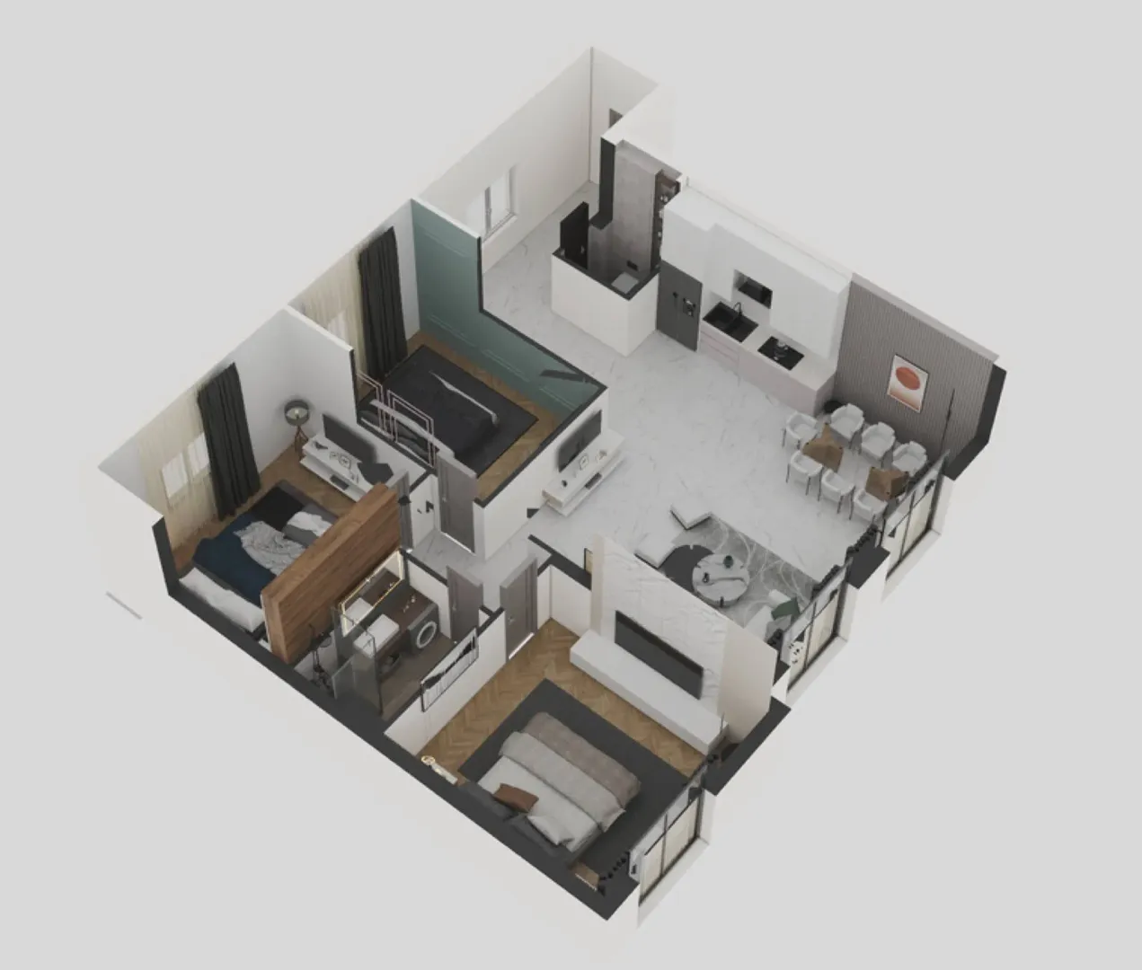 Sale, two bedroom apartment, 40m², Bečići, Budva