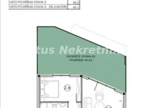 Prodaja, trosoban stan, 63m², Sremska Kamenica, Petrovaradin