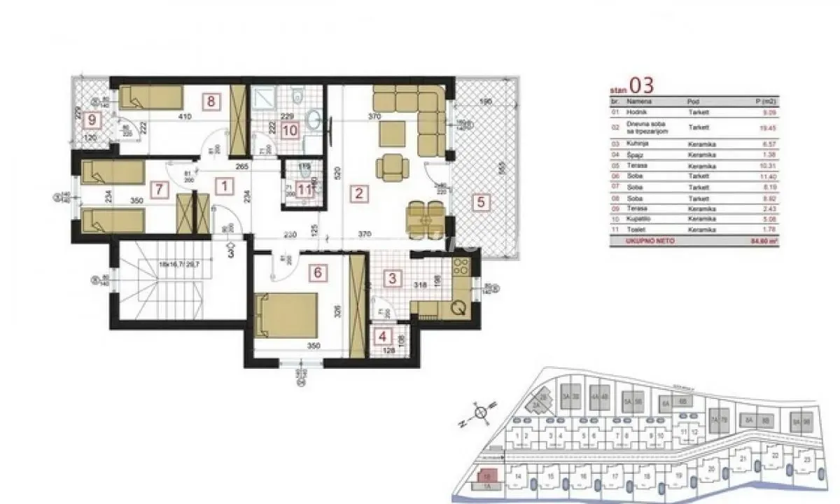 Prodaja, četvorosoban stan, 85m², Petrovaradin, Novi Sad