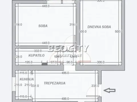 Sale, two bedroom apartment, 54m², Karaburma, Palilula Sve Podlokacije - image 17