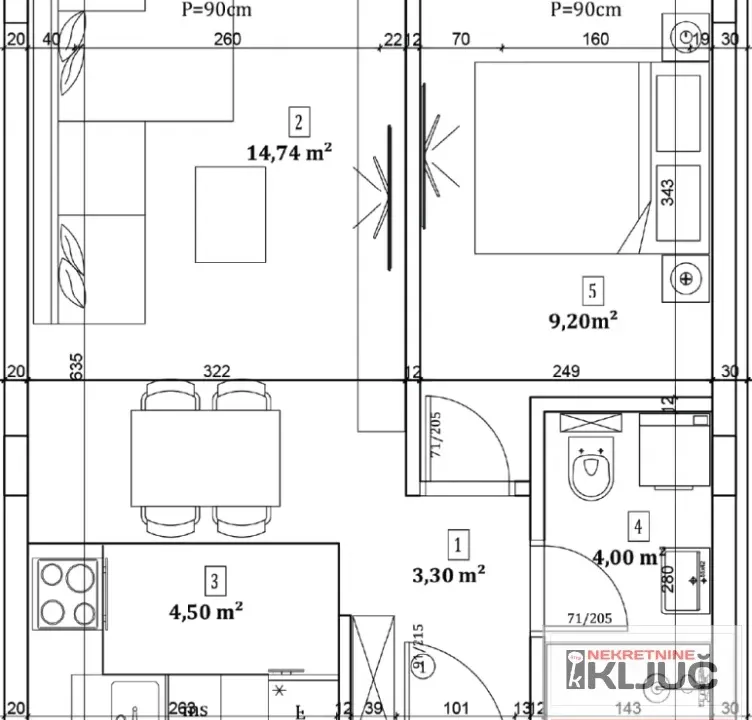 Sale, one bedroom apartment, 36m², Veternička rampa, Novi Sad Sve Podlokacije