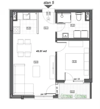 Prodaja, jednosoban stan, 44m², Gradska Bolnica, Zvezdara Sve Podlokacije - image 3
