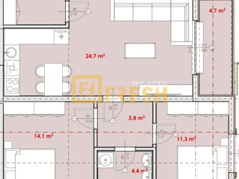 Prodaja, dvosoban stan, 67m², Cetinje, Crna Gora - image 7