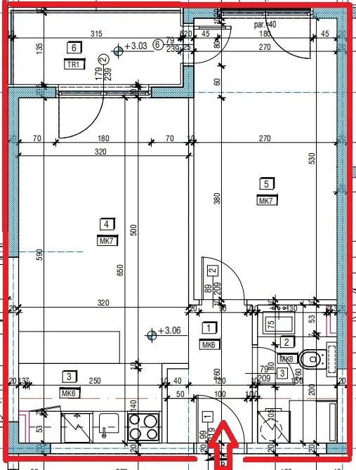 Prodaja, jednosoban stan, 46m², Dubovica, Budva